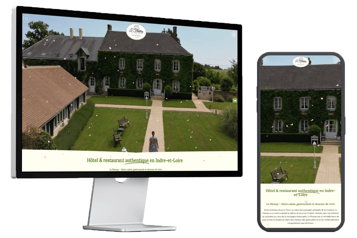 Site web Le Fleuray Création de site web pour Hôtel Restaurant Le Fleuray