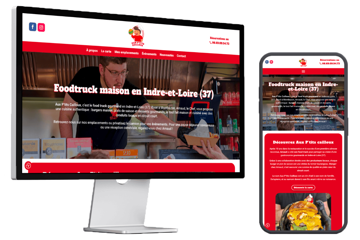 Site web Ptits Cailloux Site web Foodtruck Tours (37) Aux Ptits Cailloux